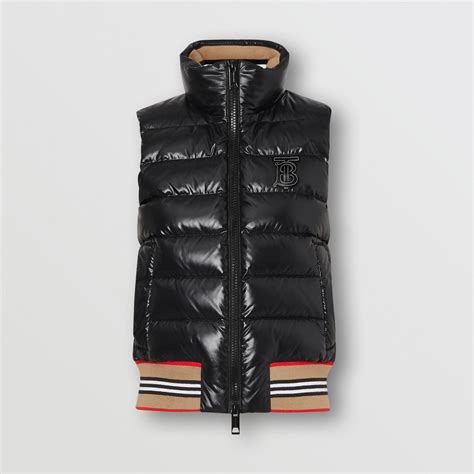 burberry icon stripe detail down filled puffer gilet|Icon Stripe Detail Down.